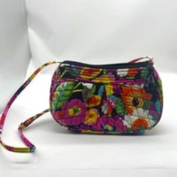 Vera Bradley Va Va Bloom Cotton- Frannie Style Cross Body - Picture 1 of 2